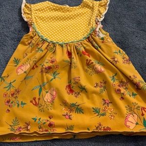 Floral tunic, orange
